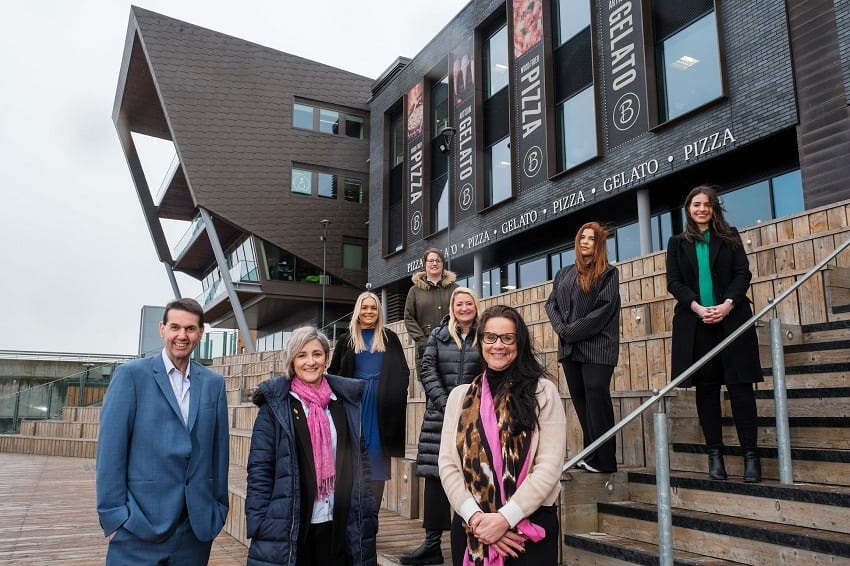 Marketing Humber pictured in Hull's amphitheatre.
