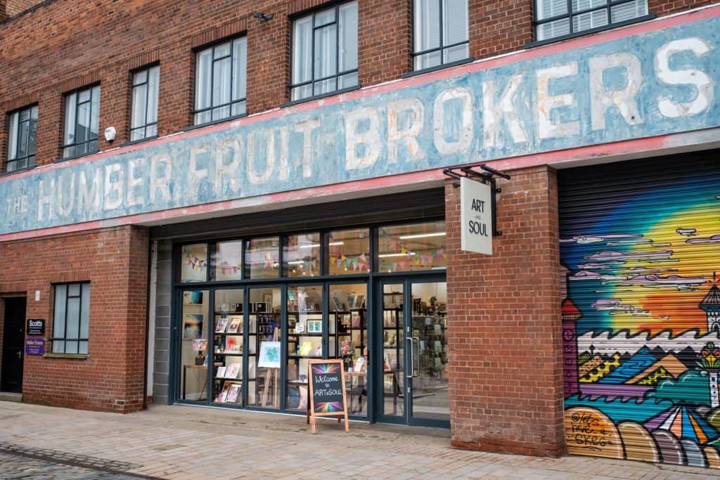 Art and Soul on Humber Street in Hull's Fruit Market.